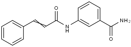 3-(3-Phenylprop-2-enoylamino)benzamide 结构式