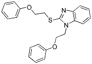 1-(2-PHENOXYETHYL)-2-[(2-PHENOXYETHYL)THIO]-1H-BENZIMIDAZOLE 结构式