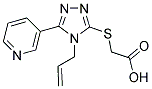 (4-ALLYL-5-PYRIDIN-3-YL-4 H-[1,2,4]TRIAZOL-3-YLSULFANYL)-ACETIC ACID 结构式