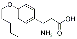 3-[4-(PENTYLOXY)PHENYL]-BETA-ALANINE 结构式