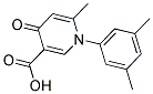 1-(3,5-DIMETHYLPHENYL)-6-METHYL-4-OXO-1,4-DIHYDRO-3-PYRIDINECARBOXYLIC ACID 结构式