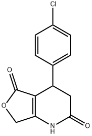 4-(4-CHLOROPHENYL)-4,7-DIHYDROFURO[3,4-B]PYRIDINE-2,5(1H,3H)-DIONE 结构式