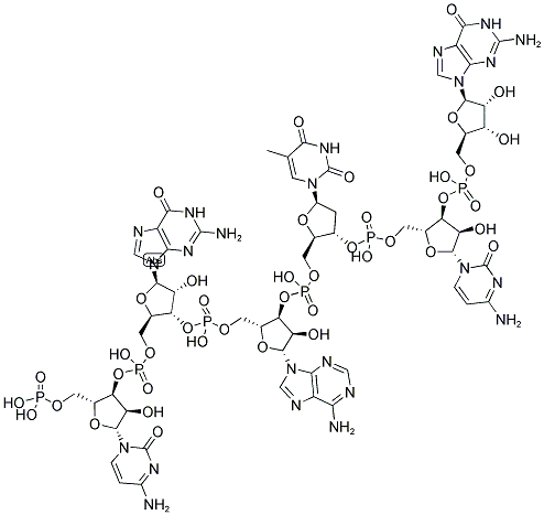 CGATCG, 5'-PHOSPHORYLATED 结构式