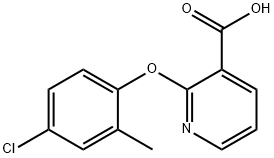 2-(4-氯-2-甲基苯氧基)烟酸 结构式