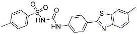 4-METHYL-N-({[4-(6-METHYL-1,3-BENZOTHIAZOL-2-YL)PHENYL]AMINO}CARBONYL)BENZENESULFONAMIDE 结构式