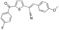 2-[5-(4-FLUOROBENZOYL)-2-THIENYL]-3-(4-METHOXYPHENYL)ACRYLONITRILE 结构式