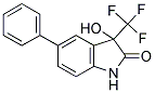 3-HYDROXY-2-OXO-3-TRIFLUOROMETHYL-5-PHENYLINDOLINE 结构式
