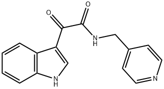 2-INDOL-3-YL-2-OXO-N-(4-PYRIDYLMETHYL)ETHANAMIDE 结构式