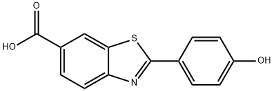 2-(4-羟基苯基)苯并[D]噻唑-6-羧酸 结构式