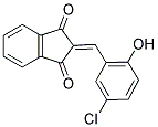 2-((5-CHLORO-2-HYDROXYPHENYL)METHYLENE)INDANE-1,3-DIONE 结构式