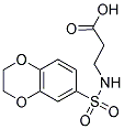 3-(2,3-DIHYDRO-BENZO[1,4]DIOXINE-6-SULFONYLAMINO)-PROPIONIC ACID 结构式