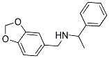 N-(1,3-BENZODIOXOL-5-YLMETHYL)-1-PHENYLETHANAMINE 结构式