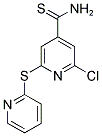 2-Chloro-6-(2-pyridylthio)pyridine-4-carbothioamide 结构式