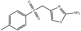 4-(TOLUENE-4-SULFONYLMETHYL)-THIAZOL-2-YLAMINE 结构式