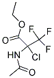 Ethyl 2-(acetylamino)-2-chloro-3,3,3-trifluoropropanoate 结构式