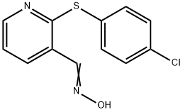 2-[(4-CHLOROPHENYL)SULFANYL]NICOTINALDEHYDE OXIME 结构式