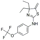 (4,4-DIETHYL-3-METHYLENE(2,5-THIAZOLINYL))(4-(TRIFLUOROMETHOXY)PHENYL)AMINE 结构式