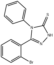 5-(2-溴-苯基)-4-苯基-2,4-二氢-[1,2,4]三唑-3-硫酮 结构式