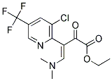 ETHYL 3-[3-CHLORO-5-(TRIFLUOROMETHYL)-2-PYRIDINYL]-4-(DIMETHYLAMINO)-2-OXO-3-BUTENOATE 结构式