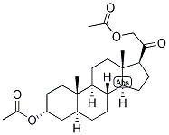 5-ALPHA-PREGNAN-3-ALPHA, 21-DIOL-20-ONE DIACETATE 结构式