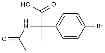 N-ACETYL-2-(4-BROMOPHENYL)-BETA-DL-ALANINE 结构式
