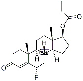 4-ANDROSTEN-6-ALPHA-FLOURO-17-BETA-OL-3-ONE PROPIONATE 结构式