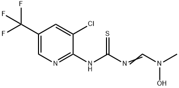 N-[3-CHLORO-5-(TRIFLUOROMETHYL)-2-PYRIDINYL]-N'-([HYDROXY(METHYL)AMINO]METHYLENE)THIOUREA 结构式