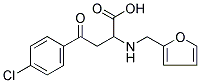 4-(4-CHLOROPHENYL)-2-[(2-FURYLMETHYL)AMINO]-4-OXOBUTANOIC ACID 结构式