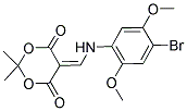 5-(((4-BROMO-2,5-DIMETHOXYPHENYL)AMINO)METHYLENE)-2,2-DIMETHYL-1,3-DIOXANE-4,6-DIONE 结构式