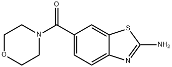 (2-氨基苯并噻唑-6-基)吗啉-4-基甲酮 结构式