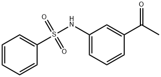 N-(3-乙酰苯基)苯磺酰胺 结构式