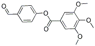 4-甲酰基苯基3,4,5-三甲氧基苯甲酸酯 结构式