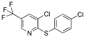 3-CHLORO-2-[(4-CHLOROPHENYL)SULFANYL]-5-(TRIFLUOROMETHYL)PYRIDINE 结构式