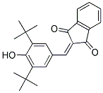 2-((3,5-Bis(tert-butyl)-4-hydroxyphenyl)methylene)indane-1,3-dione 结构式