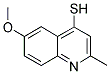 6-METHOXY-2-METHYL-QUINOLINE-4-THIOL 结构式