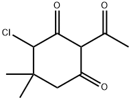 2-ACETYL-4-CHLORO-5,5-DIMETHYL-CYCLOHEXANE-1,3-DIONE 结构式