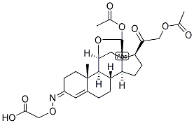 4-PREGNEN-11-BETA, 21-DIOL-3,18,20-TRIONE 18,21-DIACETATE 3-CARBOXYMETHYLOXIME 结构式