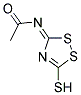 N-(5-MERCAPTO-[1,2,4]DITHIAZOL-3-YLIDENE)-ACETAMIDE 结构式