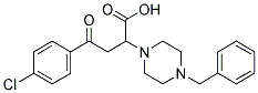 2-(4-BENZYLPIPERAZINO)-4-(4-CHLOROPHENYL)-4-OXOBUTANOIC ACID 结构式