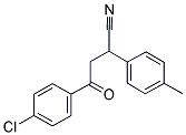 4-(4-CHLOROPHENYL)-2-(4-METHYLPHENYL)-4-OXOBUTANENITRILE 结构式