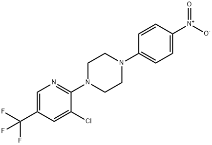 1-(3-氯-5-(三氟甲基)吡啶-2-基)-4-(4-硝基苯基)哌嗪 结构式