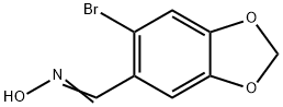 6-BROMO-1,3-BENZODIOXOLE-5-CARBALDEHYDE OXIME 结构式