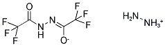 HYDRAZINIUM N1-(2,2,2-TRIFLUOROACETYL)-2,2,2-TRIFLUOROETHANEHYDRAZONOATE 结构式