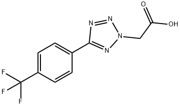 5-[4-(TRIFLUOROMETHYL)PHENYL]-2H-TETRAZOLE-2-ACETIC ACID 结构式