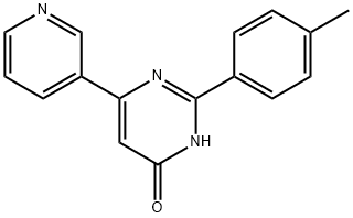 2-(4-METHYLPHENYL)-6-(3-PYRIDINYL)-4(3H)-PYRIMIDINONE 结构式