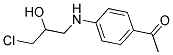 1-(4-[(3-CHLORO-2-HYDROXYPROPYL)AMINO]PHENYL)ETHANONE 结构式