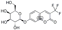BETA-TRIFLUOROMETHYLUMBELLIFERYL BETA-D-GALACTOPYRANOSIDE 结构式