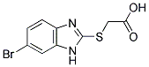 (6-BROMO-1H-BENZOIMIDAZOL-2-YLSULFANYL)-ACETIC ACID 结构式