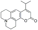 2,3,5,6-1H,4H-Tetrahydro-8-isopropylquinolizino-[9,9am-1-gh]coumarin 结构式