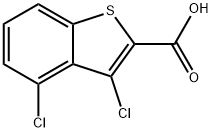 3,4-二氯-2-苯并噻吩羧酸 结构式